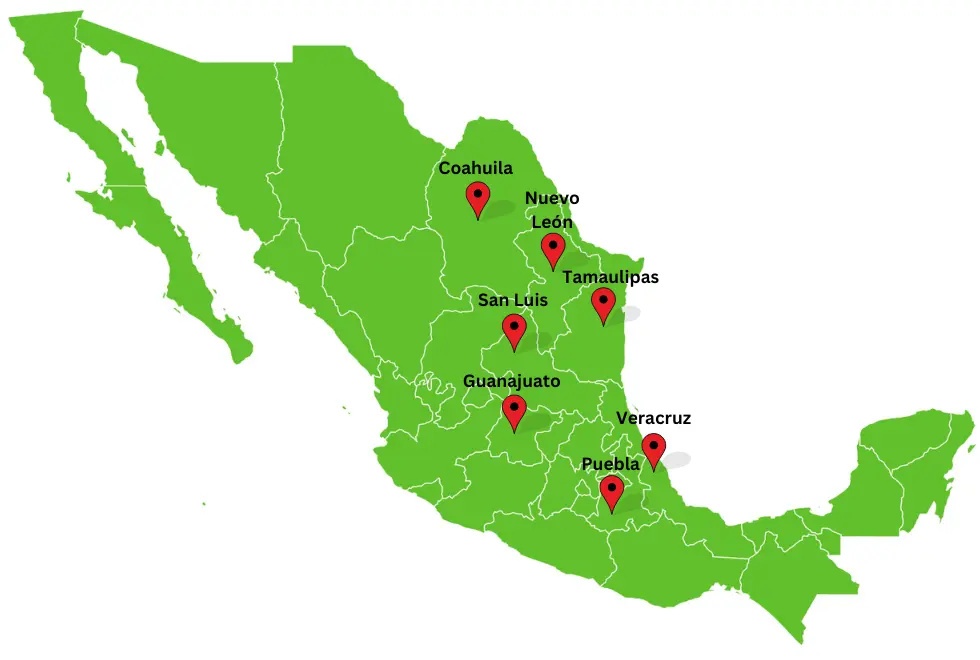 Mapa de Mexico